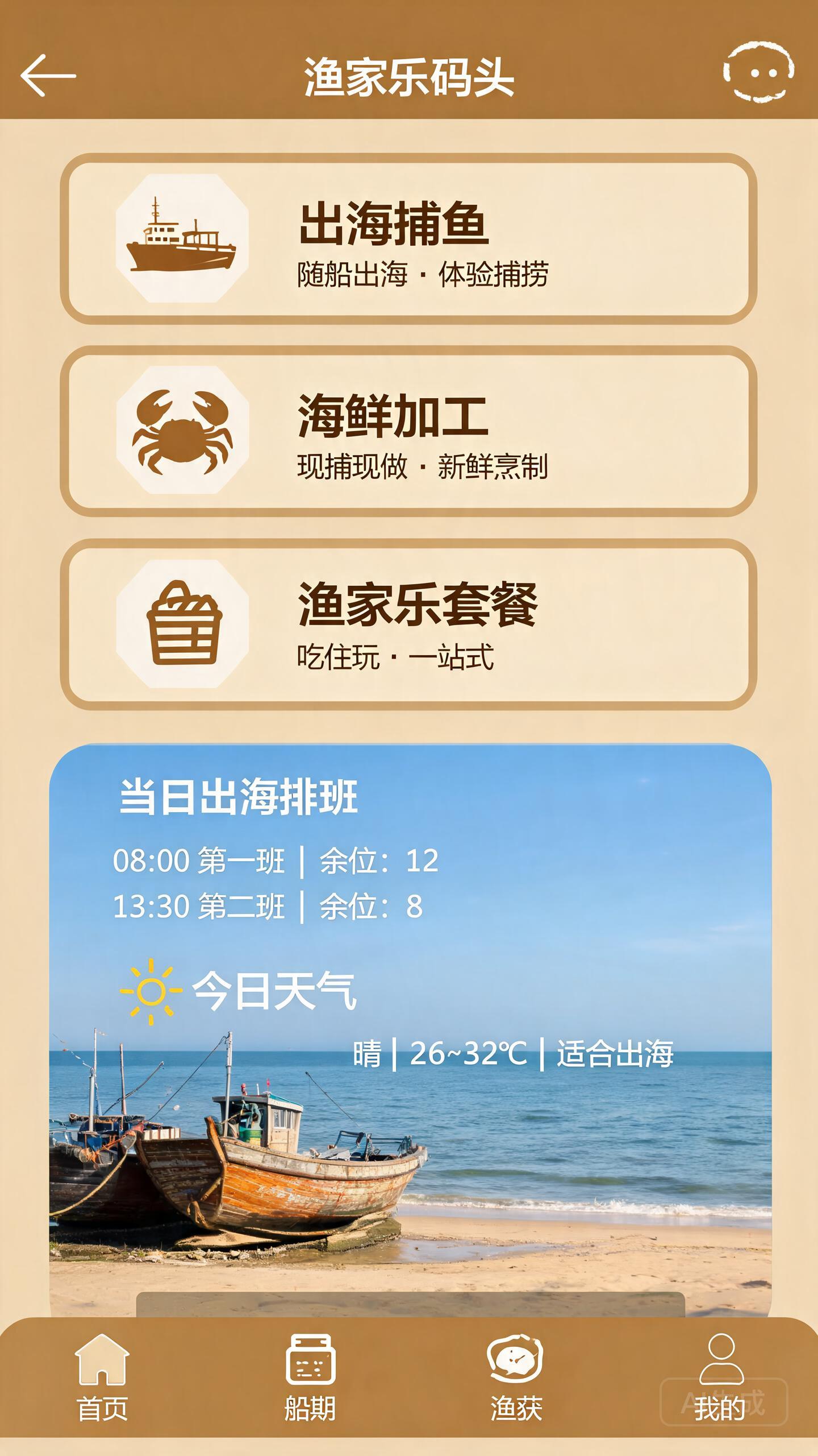 渔家乐业态首页